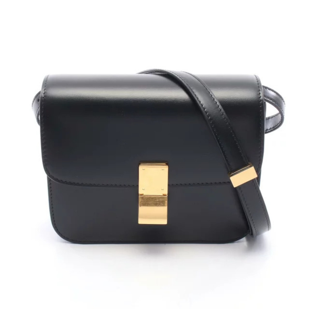 Celine Classic Box Bag smooth calfskin leather Black